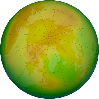 Arctic ozone map for 2010-05